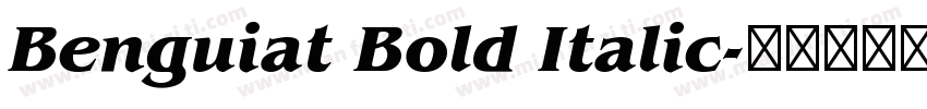 Benguiat Bold Italic字体转换